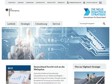 Tablet Screenshot of hightech-strategie.de